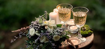 beautiful wine glass for events