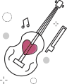 music and guitar